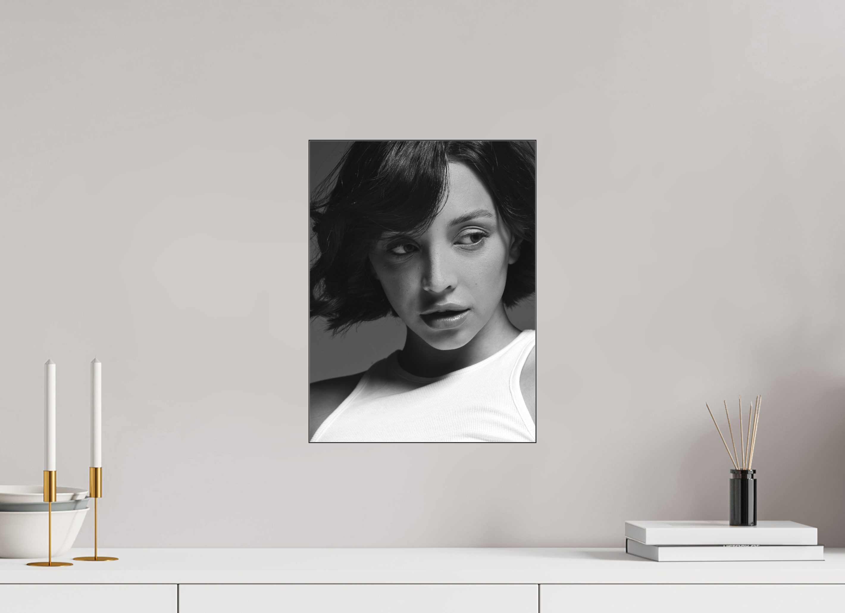 30 x 40 cm, SW Acrylglas matt Olivia Intensiv