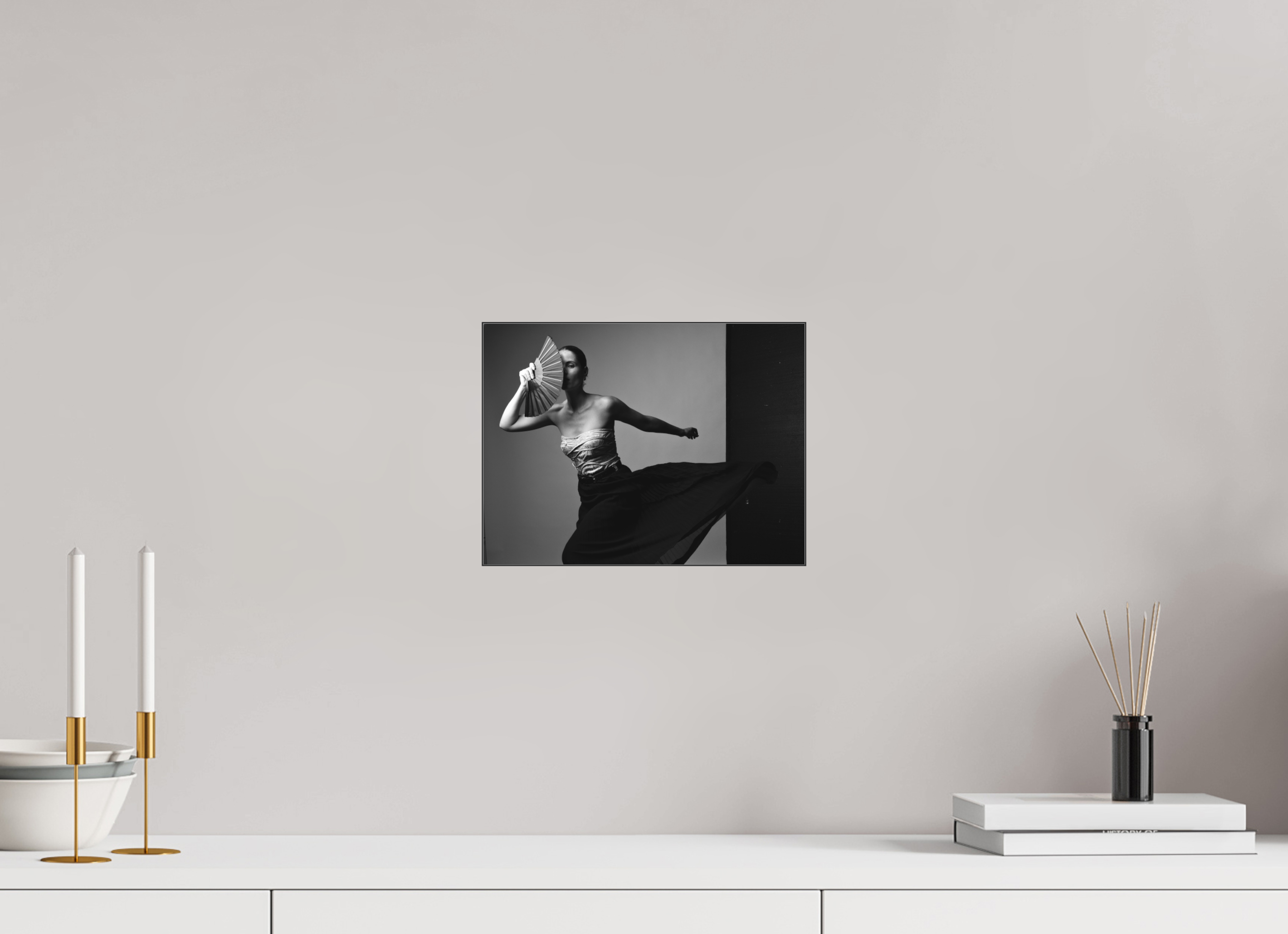 28 x 21 cm, SW Acrylglas matt Nadine - Fächer 2